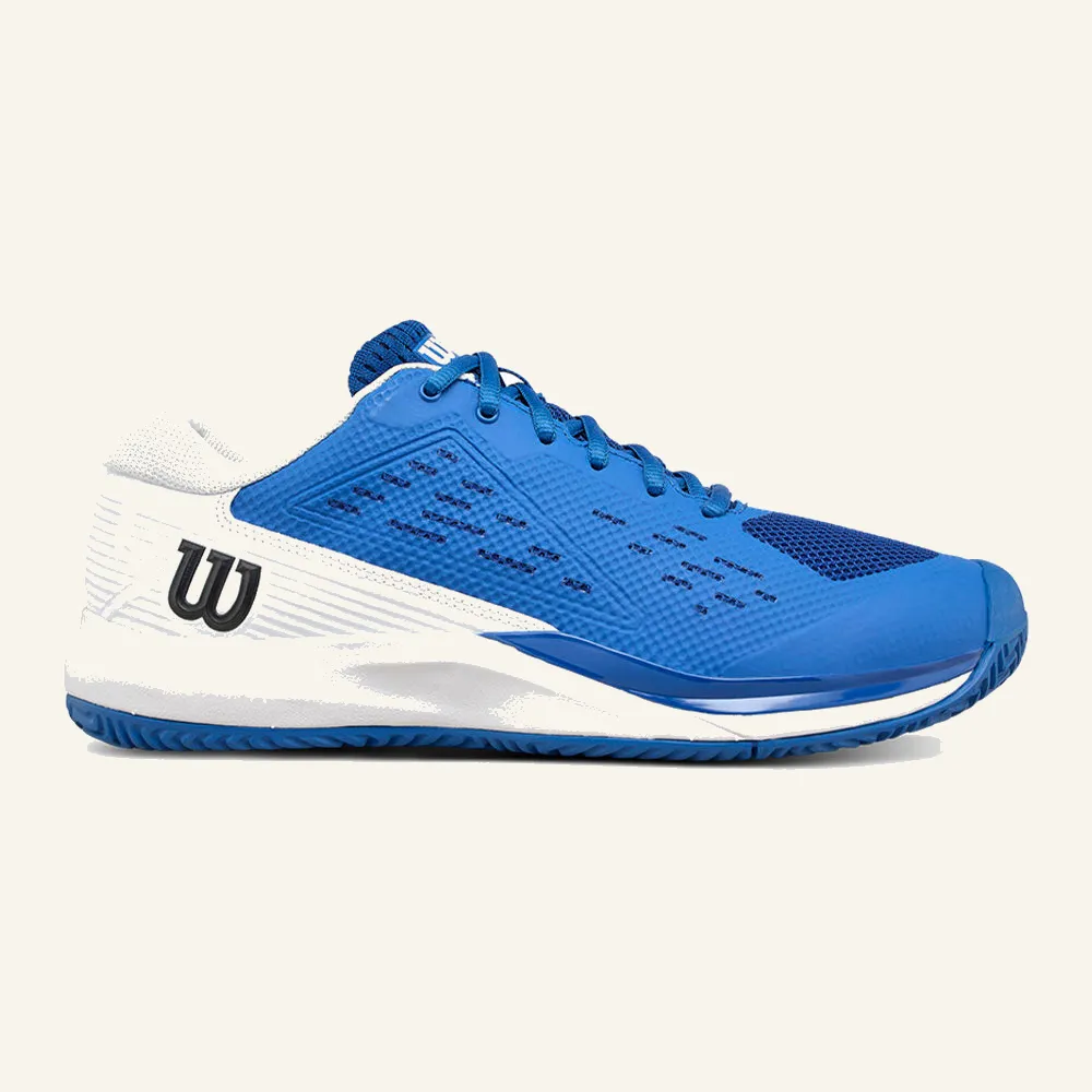 Wilson Rush Pro Ace Blue FW25 padel shoes for men with herringbone sole