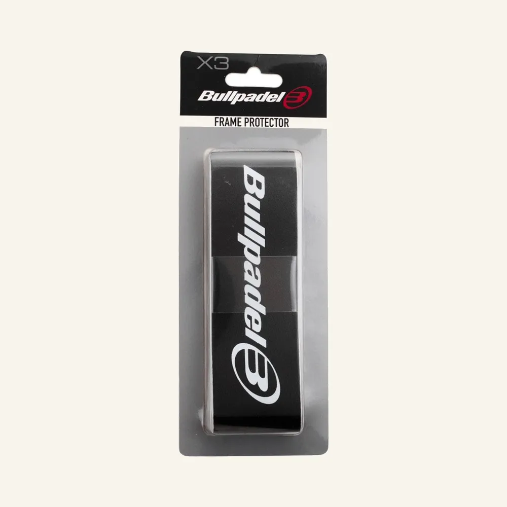 Box Of 12 Blister Packs, Each Containing 3 Bullpadel Fram Pro Black Protectors